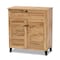 Baxton Studio Coolidge ModernOak Brown Finished Wood 1-Drawer Shoe Storage Cabinet 197-11925-ZORO - alternate 10